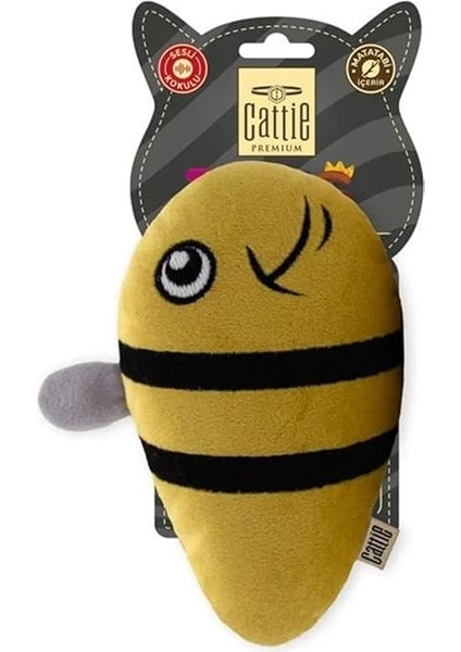 Matatabi Içerikli Kedi Oyuncağı Peluş Arı 15 cm