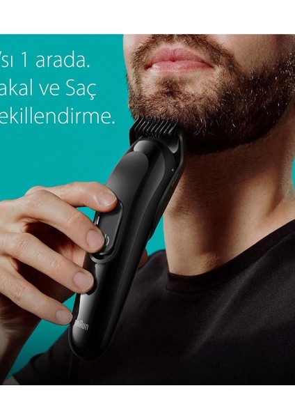Series 3 MGK3420 Hepsi Bir Arada Şekillendirme Seti 6’sı 1 Arada Erkek Bakım Kiti