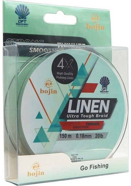 Bojin 4x Linen 150mt Yeşil Ip Misina 0.18mm