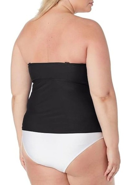 Kadın Twist Ön Bandeau Tankini Mayo Tankini Üst