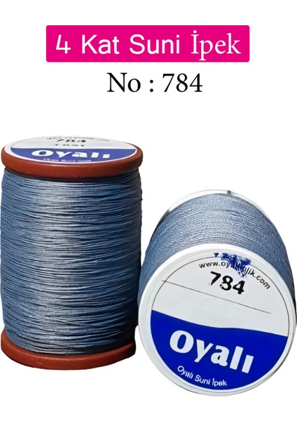 4 Kat Suni Ipek Iplik Iğne Oyası Boncuk Ipi Tığ Oyası NO:784