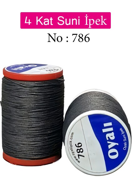 4 Kat Suni Ipek Iplik Iğne Oyası Boncuk Ipi Tığ Oyası NO:786