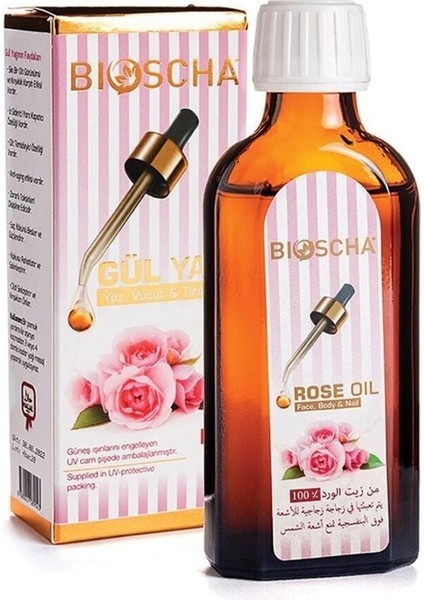 El Yüz ve Vücut Gül Yağı 100 ml