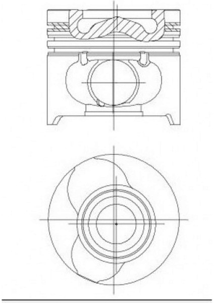 Piston Segman 76.00 mm (+1.00) Clio-Kangoo 1.5 Dci K9K (26 Pim) Gnzrz
