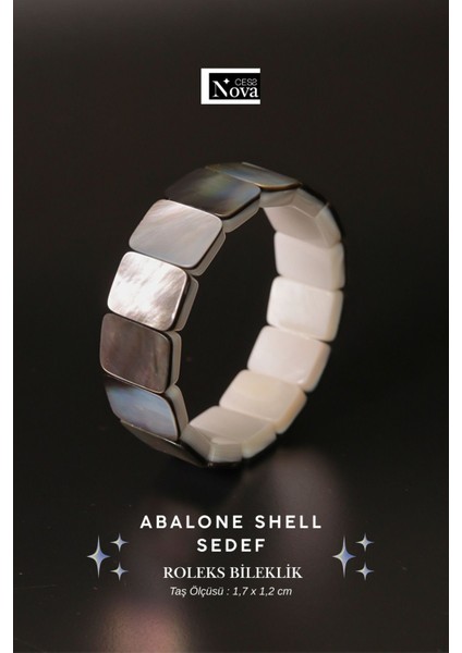 Sertifikalı Aa Kalite Sedef Tasarım Roleks Bileklik