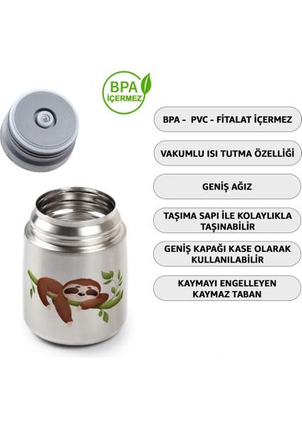 450ML Bebek Mama Saklama Termosu Vakumlu Çift Taraflı Termos modelleri