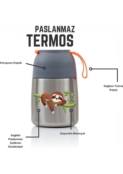 450ML Bebek Mama Saklama Termosu Vakumlu Çift Taraflı Termos fırsatları