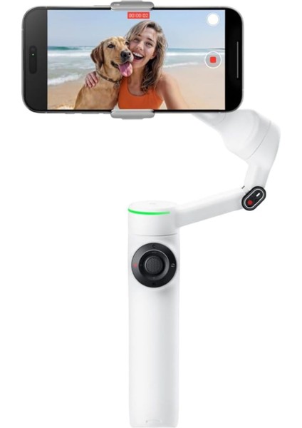 Flow 2 Pro Gri - Katlanabilir Aı Telefon Gimbal