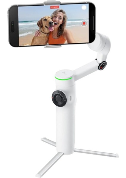 Flow 2 Pro Gri - Katlanabilir Aı Telefon Gimbal