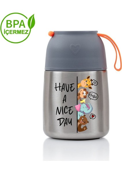 450ML Bebek Mama Saklama Termosu Vakumlu Çift Taraflı Termos