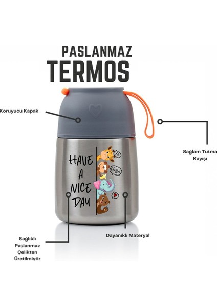 450ML Bebek Mama Saklama Termosu Vakumlu Çift Taraflı Termos fiyatları