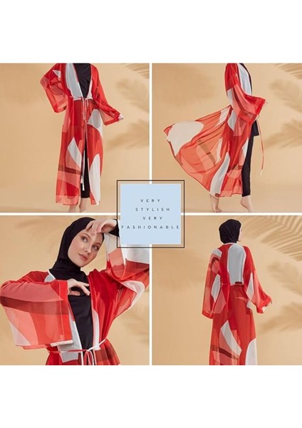 Kadınlar Için Kimono Mayo Örtüsü | Uzun Kendi Bağlamalı Açık Ön Hırka Elbise Mayo Plaj Elbise Örtüsü