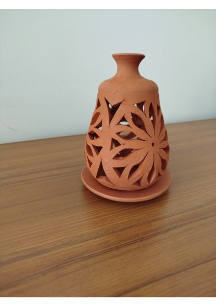 Toprak Mumluk Çömlek Dekoratif Hediyelik Mumluk