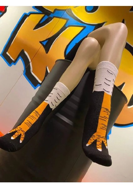 Tavuk Ayağı Desenli Soket Kadın Çorap fiyatları