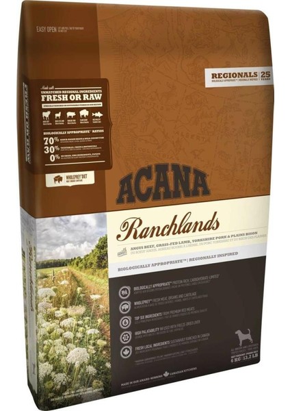 Ranchlands Tahılsız Sığır ve Kuzu Etli Yetişkin Köpek Maması 11.4 kg - Petshopundan