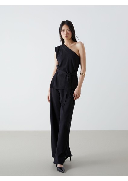 Lcw Vision Beli Lastikli Krep Kadın Pantolon (S5)