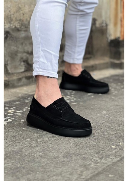 WG508 Kömür Süet Ortopedik Taban Erkek Casual Ayakkabı