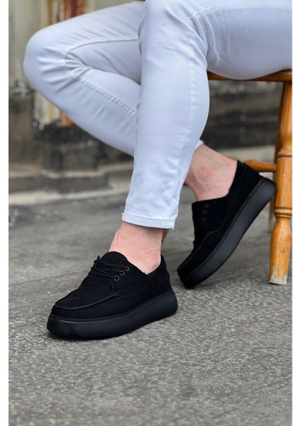 WG508 Kömür Süet Ortopedik Taban Erkek Casual Ayakkabı