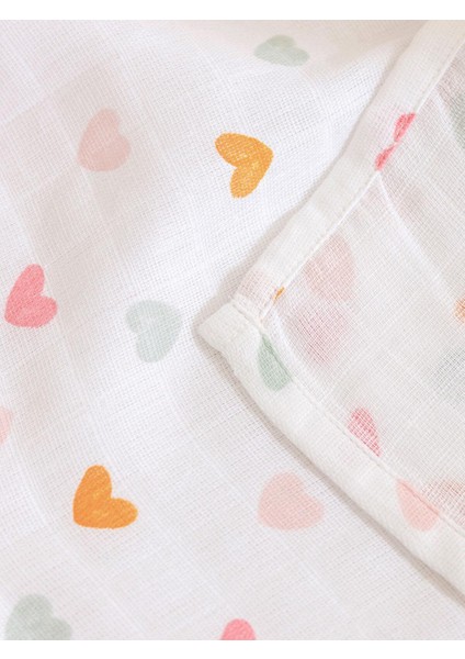Lcw Accessorıes Kalp Baskılı Bebek Müslin Örtü 90X100 cm (S5) fırsatları