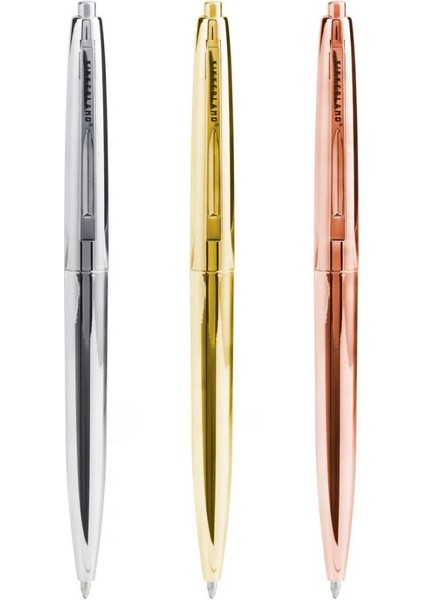 Retro Metalik Gövde 3'lü Tükenmez Seti fiyatları