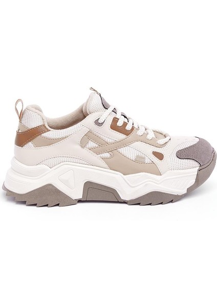 Bağcıklı Yüksek Taban Kadın Sneaker