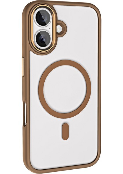 Apple iPhone 16 ile Uyumlu Kılıf Rose Brown Delexo Kablosuz Şarj Özellikli Kapak (Apple iPhone 16 ile Uyumlu, Rose Brown) modelleri