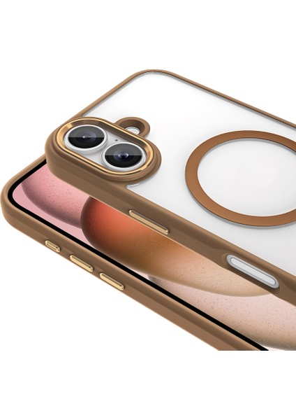 Apple iPhone 16 ile Uyumlu Kılıf Rose Brown Delexo Kablosuz Şarj Özellikli Kapak (Apple iPhone 16 ile Uyumlu, Rose Brown) fırsatları