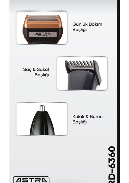 Tıraş Makinesi(3li Bakım Seti)