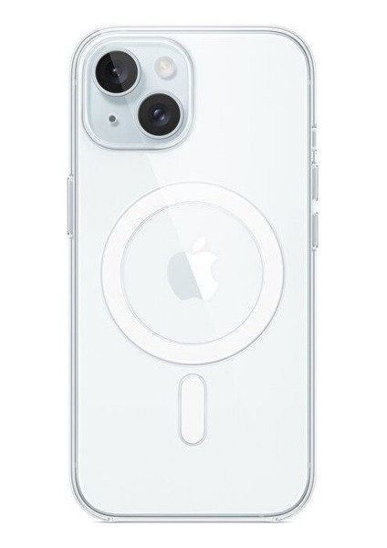 IPhone 15 Plus Magsafe Özellikli Şeffaf Renkli Koruyucu Kılıf