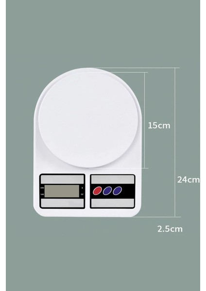 Dijital Mutfak Tartısı Terazisi LCD Ekran ile Hassas Ölçüm 10 kg Kapasiteli