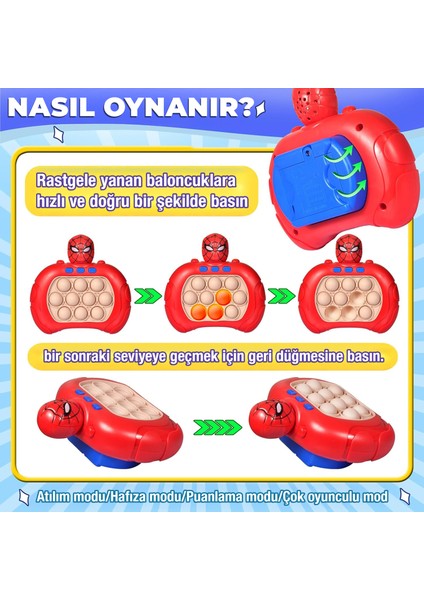 Işıklı Sesli Eğlenceli Hafıza Geliştirici Eğitici Pop It Oyuncak modelleri