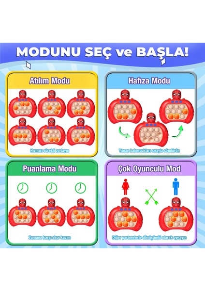 Işıklı Sesli Eğlenceli Hafıza Geliştirici Eğitici Pop It Oyuncak fırsatları