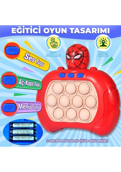 Işıklı Sesli Eğlenceli Hafıza Geliştirici Eğitici Pop It Oyuncak indirimleri