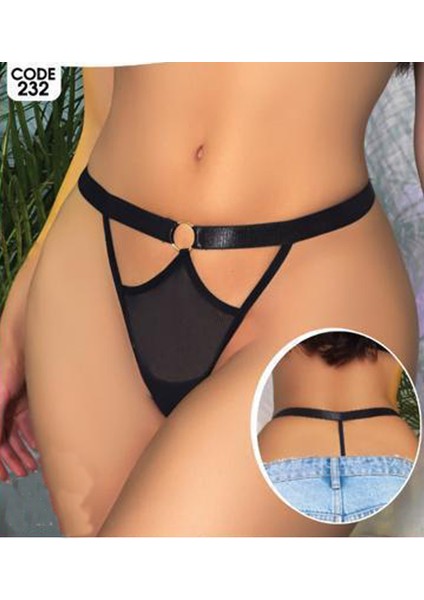 Kadın Iç Giyim Tanga Külot Perfect Fall D232 Siyah