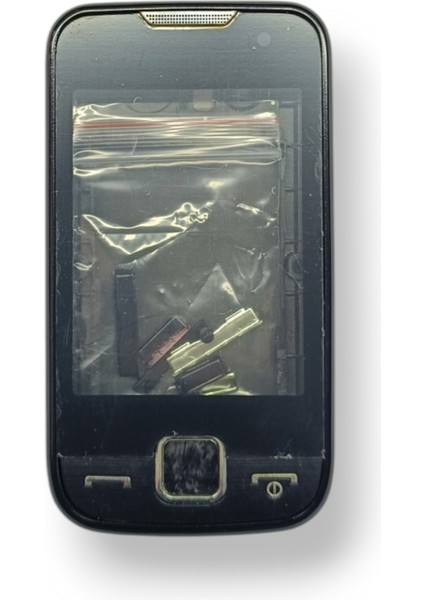 Samsung S5600 Kasa Samsung Galaxy S5600 Uyumlu Siyah Renk Orta Kasa Ön Arka Kapak Tuş Takımı fırsatları