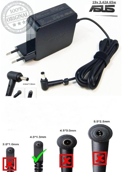 19V 3.42A Adp-65 4.0X1.35MM Orjinal Adaptör Şarj Cihazı fırsatları