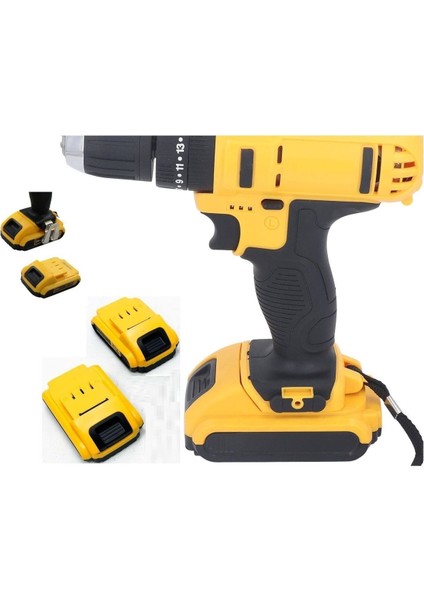 Şarjlı Matkap Için Yedek Batarya 24V 21V 18V 16.8V 14V 12 Volt Şarjlı Makine Aküsü Üniversal Pil