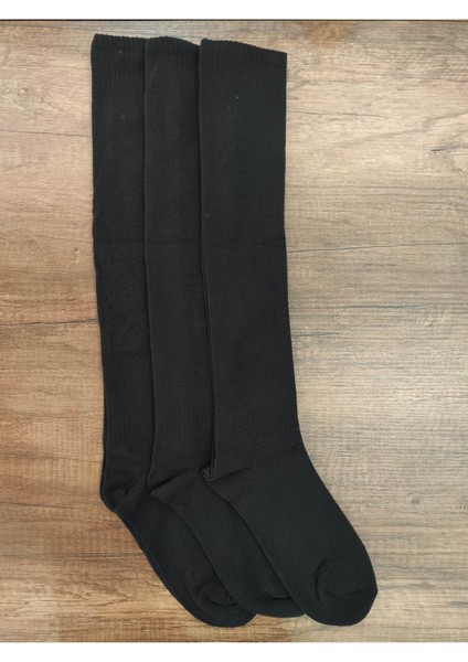 3 Çift Futbol Çorabı Uzun Tozluk Halı Saha Çorabı Pamuklu