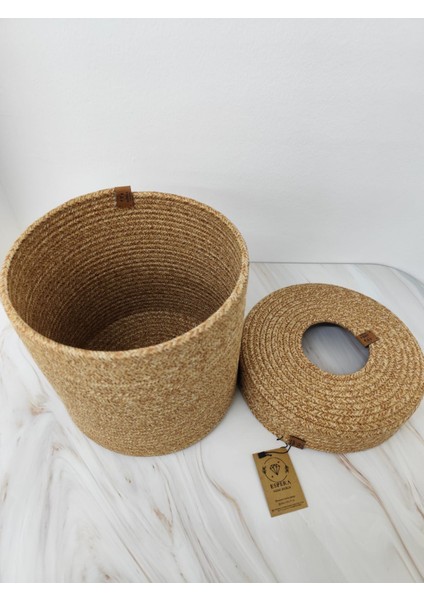 25X25 cm Kuru Çöp Sepeti, Galoş Sepeti, Çorap Sepeti, Kağıt Çöp Sepeti. Çok Amaçlı Organizer Sepet. fırsatları