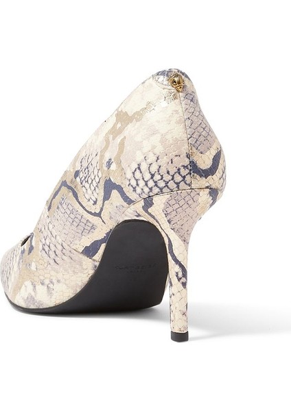 Şık ve Rahat Yılan Derisi Desenli Topuklu Ayakkabı modelleri