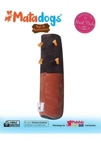 Mata Dogs Rull Rulo Şekilli Köpek Oyuncağı 22 cm - 8685334305421 - Petshopundan