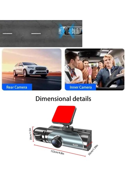 1080P Full Hd 1296P Super Hd Araç Kamerası Black Box Araç Içi Kamera Video ve Fotoğraf Kaydedici indirimleri