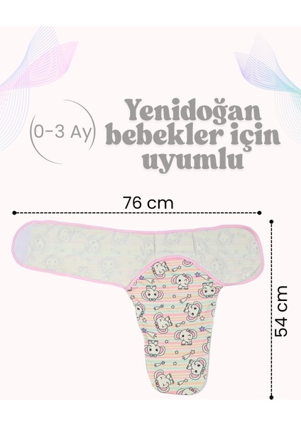 Kız Bebek Uyku Tulumu Yazlık | Fermuarlı Penye Kundak 0-3 Ay | Terletmeyen Yenidoğan Bebek Kundağı modelleri