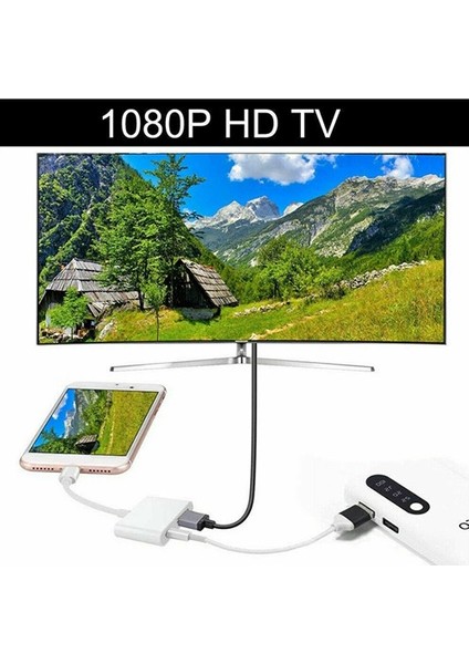 iPhone 6 7 8 11 12 13 Xr Lightning To HDMI Çevirici Dönüştürücü Kablo Adaptör fırsatları