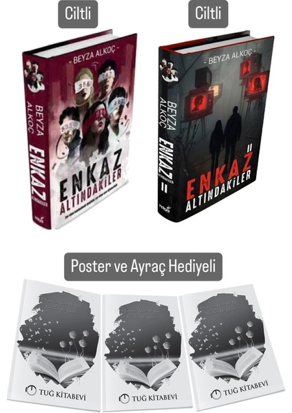 Enkaz Altındakiler 1 Enkaz Altındakiler 2 Set Ciltli Poster ve Ayraçlı Beyza Alkoç + Hediyeli