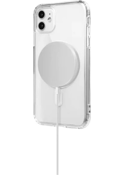 Apple iPhone 11 Magsafe Özellikli Şeffaf Renk Koruyucu Kılıf