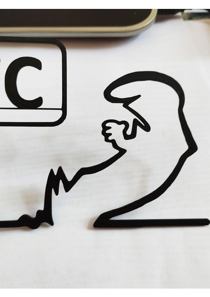Ikonik Karikatür "la Linea" Balum Balum'dan Wc Kapı Askısı. P1195770 Sadece Plastik Aparattır.