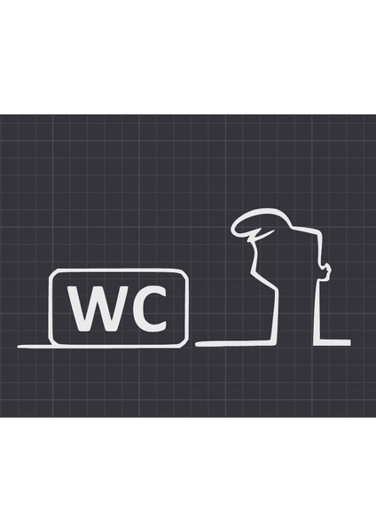 Ikonik Karikatür "la Linea" Balum Balum'dan Wc Kapı Askısı. P1197009 Sadece Plastik Aparattır.