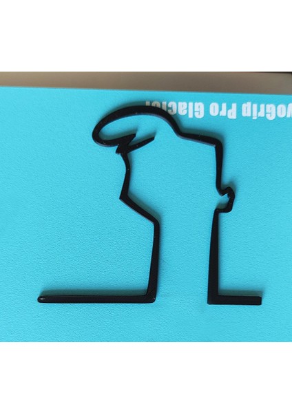 Ikonik Karikatür "la Linea" Balum Balum'dan Wc Kapı Askısı. P1197009 Sadece Plastik Aparattır.
