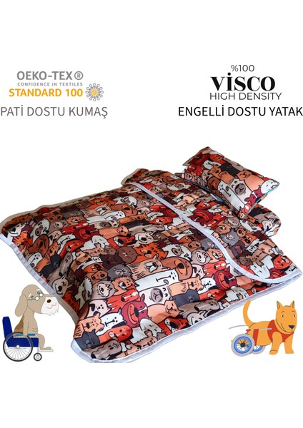 Köpek Yatak SETİ-%100 Visco Yataklı